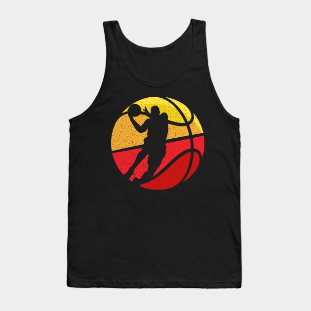 Basketball Retro Vintage Basketball Love Tank Top by DARSHIRTS